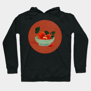 Minhwa: Camellia Bowl D Type (Korean traditional/folk art) Hoodie